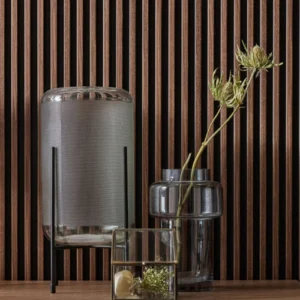 Small Line Mocca Color fluted wall panels